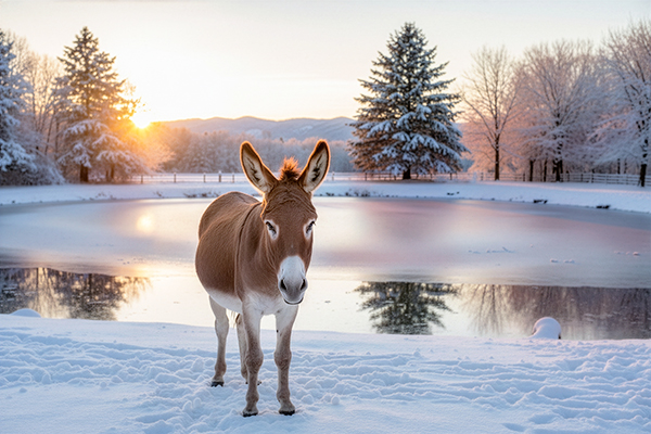 Donkey Photographer Franklin TN | Farm Winter Photography | Moments By T