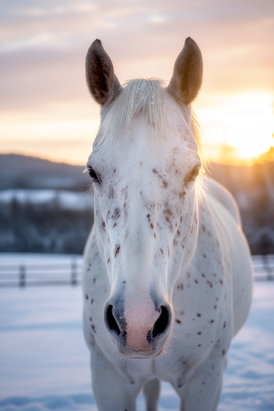 Spotted Horse Photographer Franklin TN | Equine Sunset Portrait Photography | Moments By T