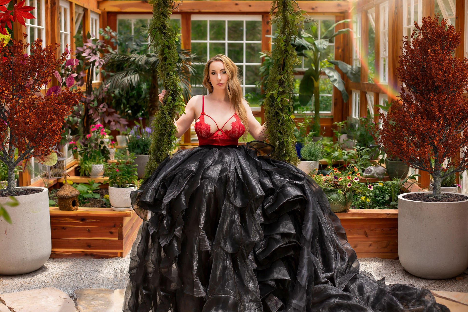 Greenhouse Fashion Session - Moments by T Studio in Franklin TN