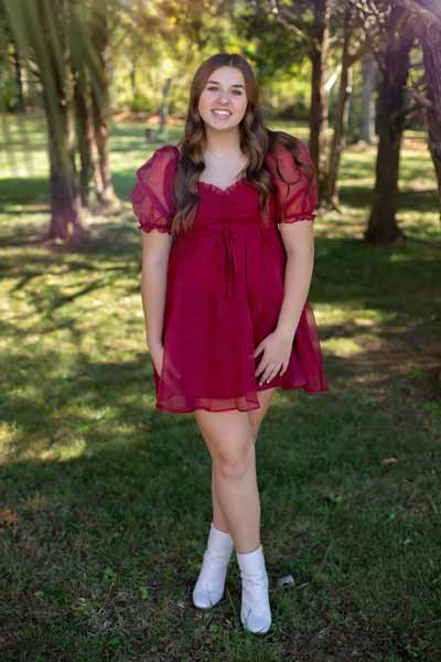 Teen Girl Outside in Forest in Franklin TN | Senior Photos Moments By T