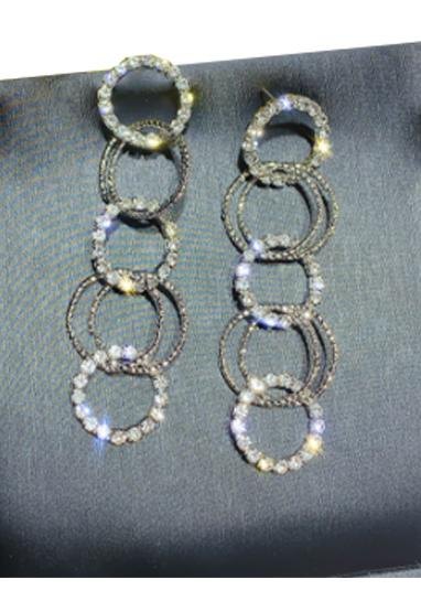 Circle Diamond Earrings