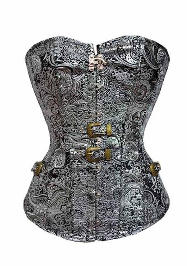 Silver Steampunk Corset